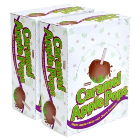 Picture of Caramel Apple Pops, 0.63 oz Individually Wrapped, 48/Box, 2 Boxes/Carton, Ships in 1-3 Business Days
