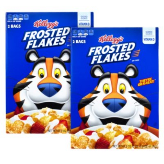 Picture of Frosted Flakes Breakfast Cereal, 2 Bags/61.9 oz Box, 2 Boxes/Carton, Ships in 1-3 Business Days