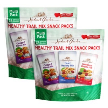 Picture of Healthy Trail Mix Snack Packs, Assorted Flavors, 1.2 oz Pouch, 24/Bag, 2 Bags/Carton, Ships in 1-3 Business Days