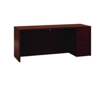 Picture of 10500 Series Full-Height Right Pedestal Credenza, 72w X 24d X 29.5h, Mahogany