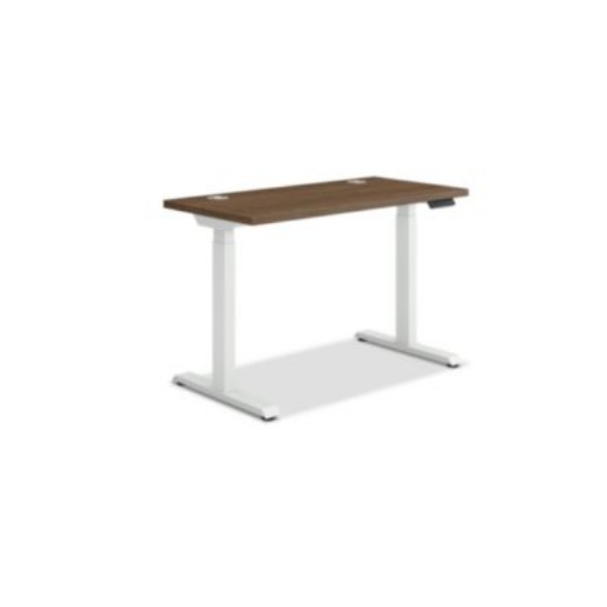 Picture of Coordinate Height Adjustable Desk Bundle 2-Stage, 46" x 22" x 27.75" to 47", Pinnacle\Designer White, Ships in 7-10 Bus Days
