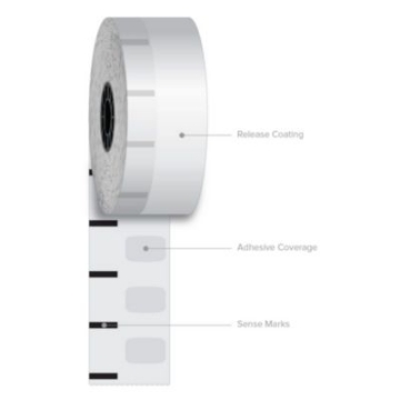 Picture of Sticky Media, 3.15" x 350 ft, White, 12 Rolls/Carton
