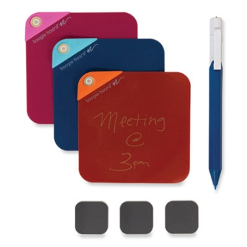 Picture of VersaNotes Starter Pack Reusable Notes, Three Assorted Color Notes plus Pen