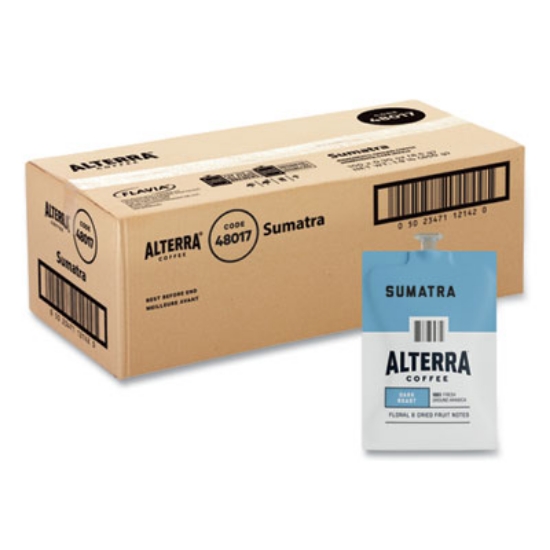 Picture of Alterra Sumatra Coffee Freshpack, Sumatra, 0.3 oz Pouch, 100/Carton