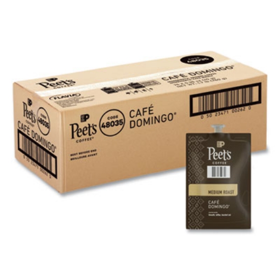 Picture of Peet's Coffee Cafe Domingo Freshpack, Cafe Domingo, 0.35 oz Pouch, 76/Carton