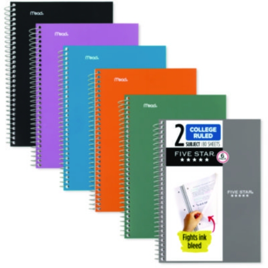 Picture of NOTEBOOK,2SUB CR,6PK ,AST