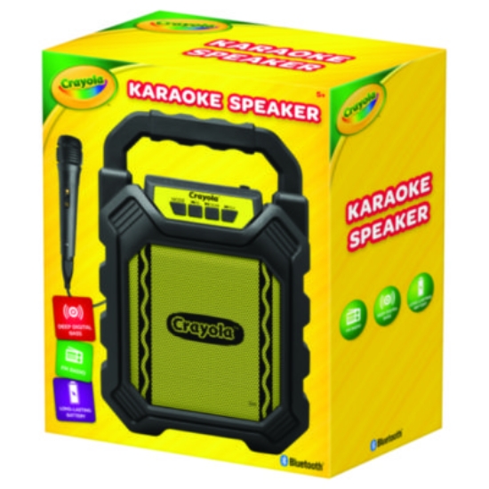 Picture of Karaoke Speaker, Bluetooth, Black/Yellow