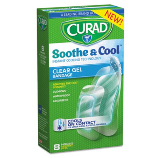 Picture of Soothe And Cool Clear Gel Bandages, Assorted, Clear, 8/box