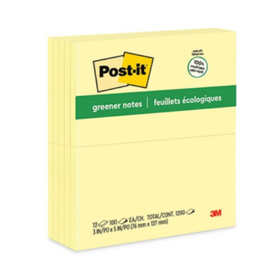 Picture of NOTE,POST-IT,3X5,12/PK,YW