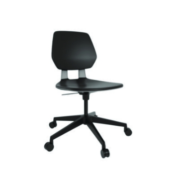 Picture of Commute Task Chair, Supports Up to 275 lbs, 18.25" to 22.25" Seat Height, Black Seat/Back/Base, Ships in 1-3 Business Days