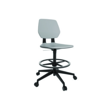 Picture of Commute Extended Height Task Chair, Supports Up to 275 lbs, 18.25" to 22.25" Seat Height, Gray/Black, Ships in 1-3 Bus Days