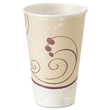 Picture of Trophy Plus Dual Temperature Insulated Cups In Symphony Design, 20 Oz, Beige, 750/carton
