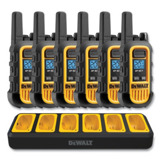 Picture of DXFRS300BCH Heavy-Duty Walkie Talkies, 1 W, 22 Channels