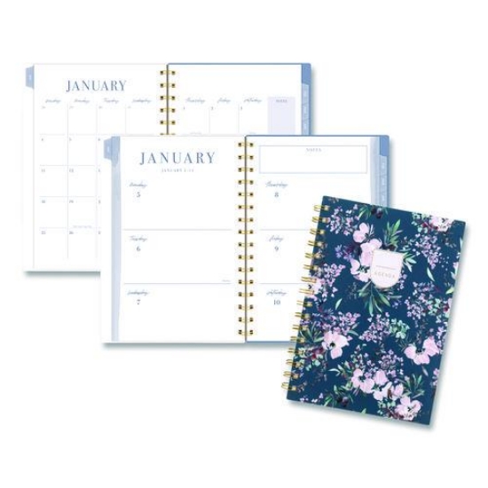 Picture of PLANNER,FLORAL,SM,NVBE