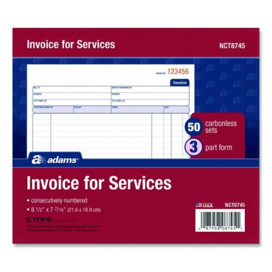 Picture of FORM,INVOCE F/SERVICES