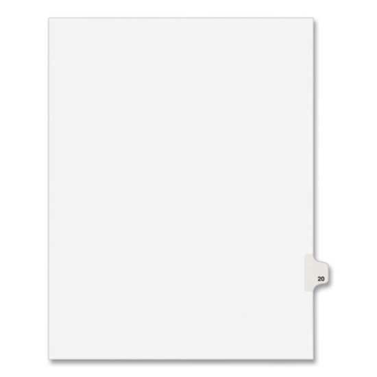 Picture of INDEX,SD,LTR,WHT,20,25/PK