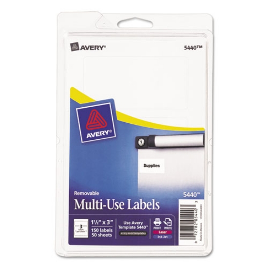 Picture of LABEL,1.5X3,150/PK,WHT