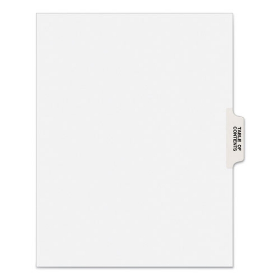 Picture of TAB,SIDE,LTR,TOC,25,WHT