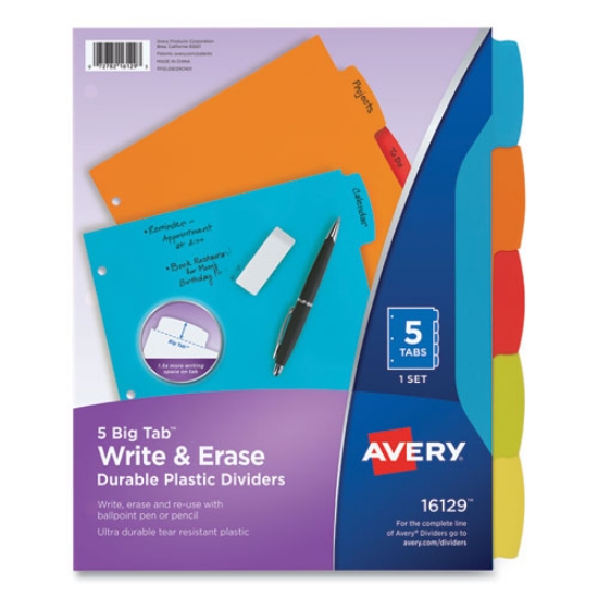 Picture of DIVIDER,WRITE,ERASE,5TAB