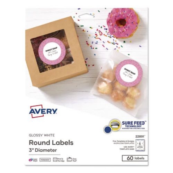 Picture of LABEL,3IN,DIA,GLOSY,PTE