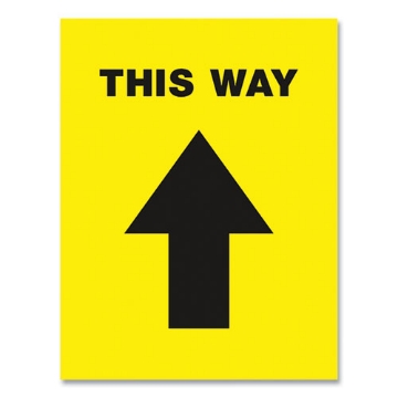 Picture of DECAL,FLR,DIRECTN,YL/BK,5