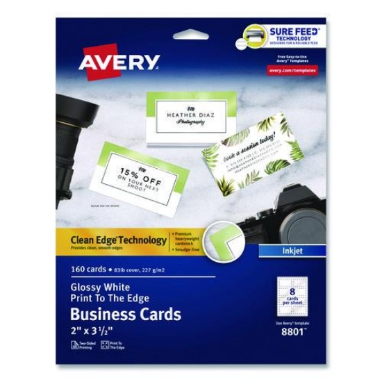 Picture of CARD,2X3.5,160/PK,GLWH