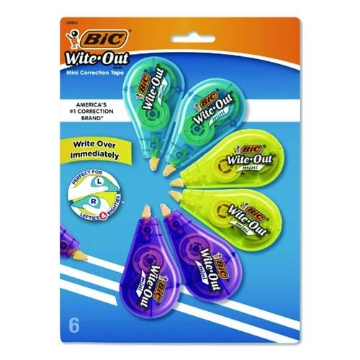 Picture of TAPE,CORRECT,6/PK,WHT
