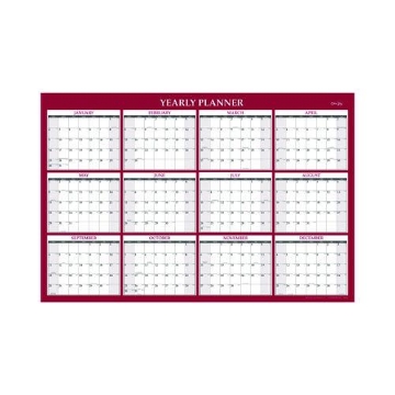 Picture of CALENDAR,LAM CAL RED 36X2