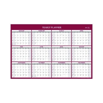 Picture of CALENDAR,LAMNTD,36X24,RD