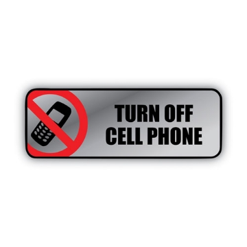 Picture of SIGN,TURN OFF CELL PHN,SV