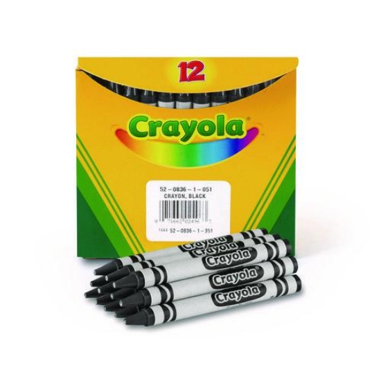 Picture of CRAYON,ALL,BLK,12/BX