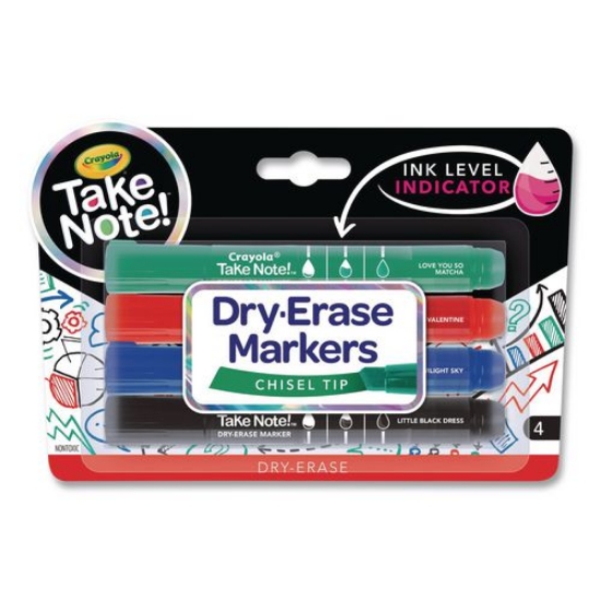 Picture of MARKER,DRY ERASE,4/ST,AST