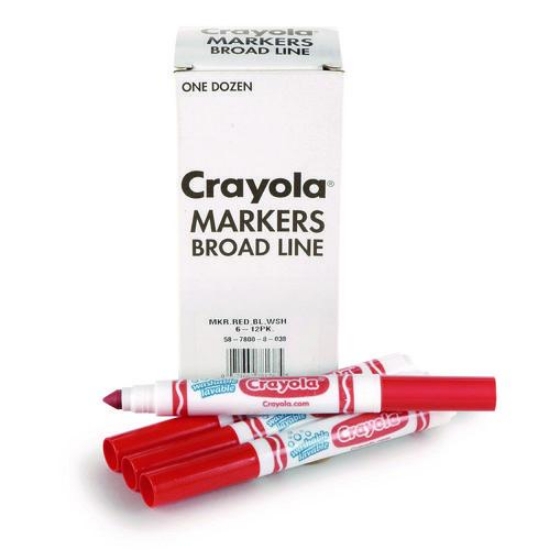 Picture of MARKER,WASHABLE,RED,12/BX