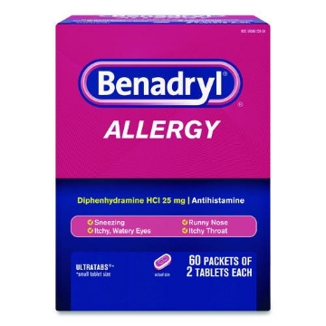 Picture of TABLET,BENADRYL,60/BX,2PK