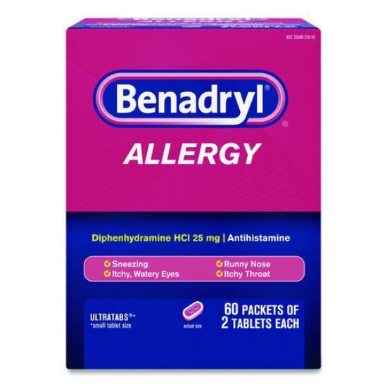 Picture of TABLET,BENADRYL,60/BX,2PK