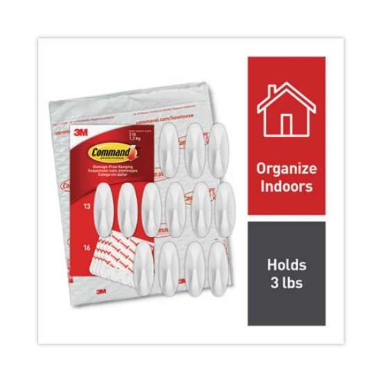 Picture of HOOK,DESIGNR,MD,13PK,WH