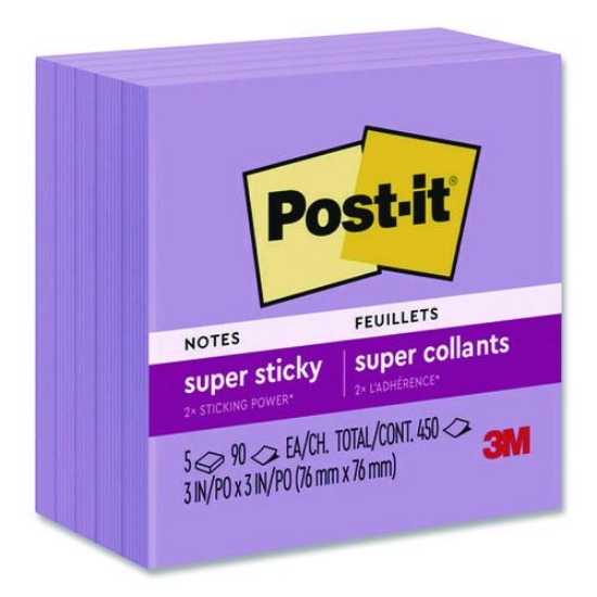 Picture of NOTE,POST-IT 3X3,PPL,5PK