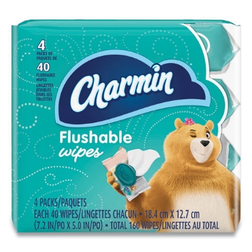 Picture of WIPES,FLUSHABLE,WHT,40SH
