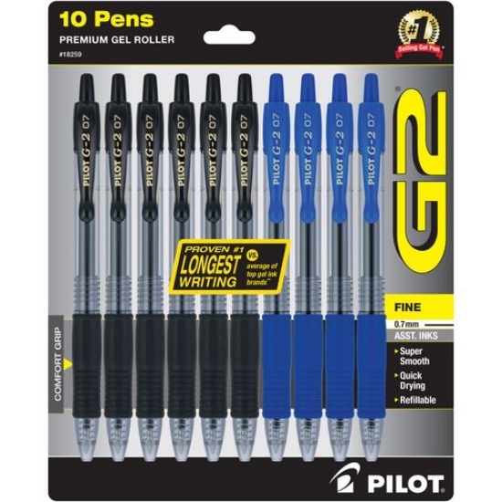 Picture of PEN,G2,10PK,6BK/4BU,AST