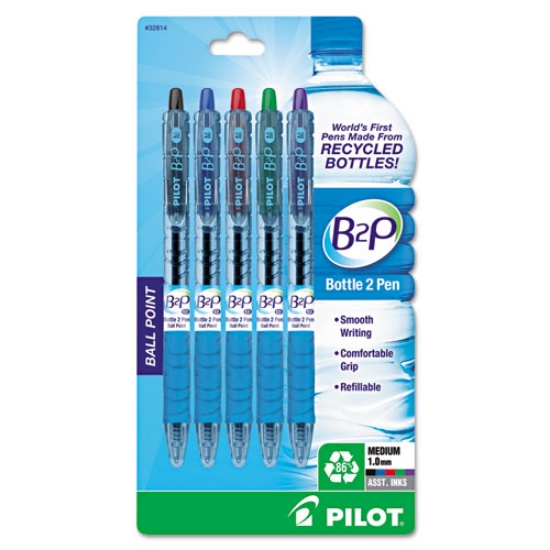 Picture of PEN,B2PBALLPT,MED,5PK,AST