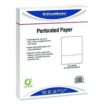 Picture of PAPER,WH,81/2X1120,PERF