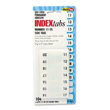 Picture of TAB,NUMBER,11-20,SIDE,WE