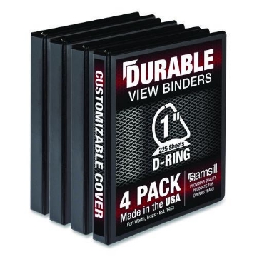Picture of BNDR,DUR,1",VW,DR,4PK,BK