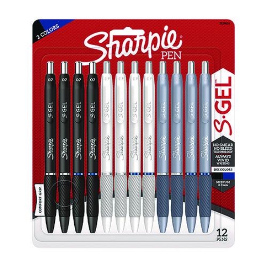 Picture of PEN,GEL,0.7MM,BK/BL,12/PK