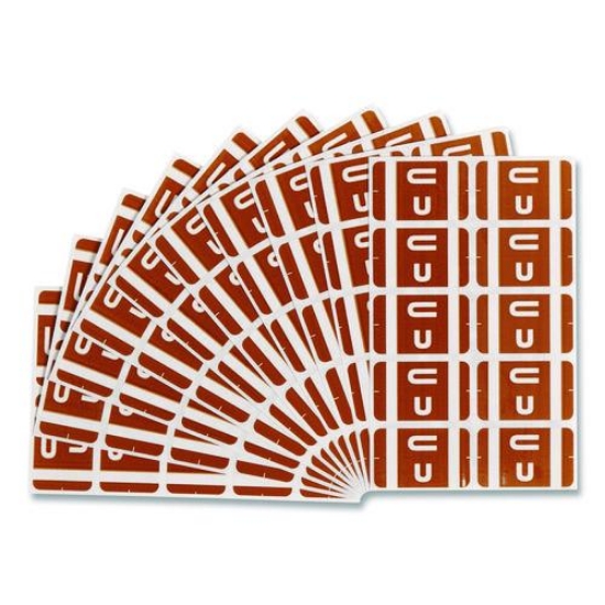 Picture of LABEL,FLDR,LETTER-U,1C/PK