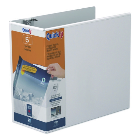 Picture of BNDR,QF,VIEW,D-RING,5",WH