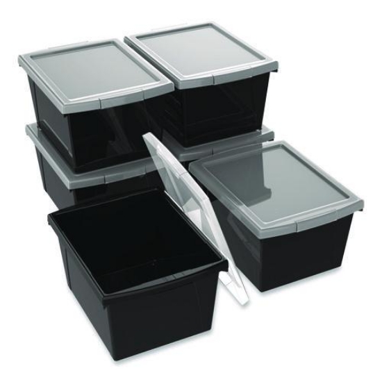Picture of BIN,4G,STRGE,W/LID,BK,6PK