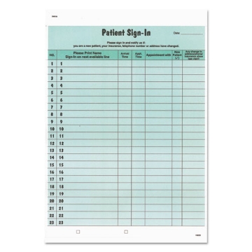 Picture of FORM,PATIENT SIGN-IN.LOG