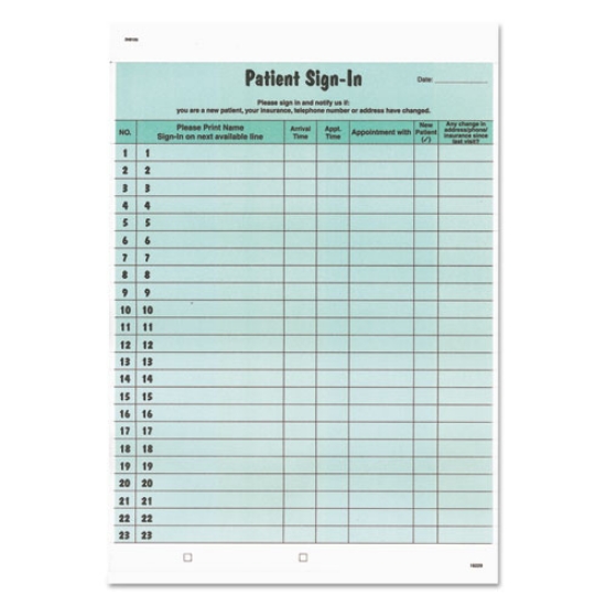 Picture of FORM,PATIENT SIGN-IN.LOG