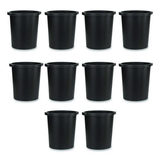 Picture of CAN,TRASH, PCR PLASTIC,BK